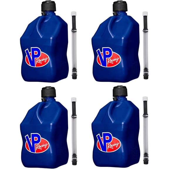 VP Racing 5-Gal Plastic Motorsport Container (4-Pack) & Hose Kit (4-Pack)