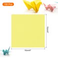 thumbnail image 2 of 150 Hojas de Papel de Origami Doble Cara Color 4x4 Pulgadas Álbum de Recortes, Amarillo Brillante, 2 of 7