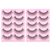 LOLIPPYY Easy Fake Lashes False Eyelash Black 10 Pairs