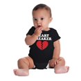 thumbnail image 4 of Heartbreaker Valentines Day Break Up Romper Boys or Girls Infant Baby Brisco Brands 12M, 4 of 6