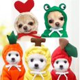 thumbnail image 3 of Sudadera con capucha de frutas para perro, ropa básica para mascotas, abrigo de suéter, disfraz de cachorro de Bulldog Francés para perros pequeños, sudaderas con capucha cálidas para mascotas, chaque, 3 of 4