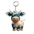 thumbnail image 7 of Tnobhg Key Chain Exquisite Cute Acrylic Cow Keychain Bright Colors Durable Keychain Pendant for Backpack Bag Key, 7 of 7