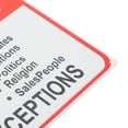 thumbnail image 3 of HAMPPLIES No Soliciting Sign for Door Sturdy Warning Sign for Home Office Business Use, 3 of 6