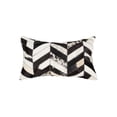 thumbnail image 1 of Natural Torino Chevron Neutral Cowhide Pillow | 12"x20", 1 of 2