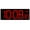 10.2" Red, variant on LED Wall Clock Large Bold Numbers Seconds Dimmable Auto DST Plug In for Home Office