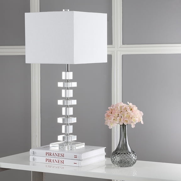Safavieh Deco 28.5-Inch High Crystal Table Lamp, Clear