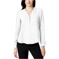 thumbnail image 2 of Blusa de Crepe Nine West para mujer blanca grande, 2 of 2