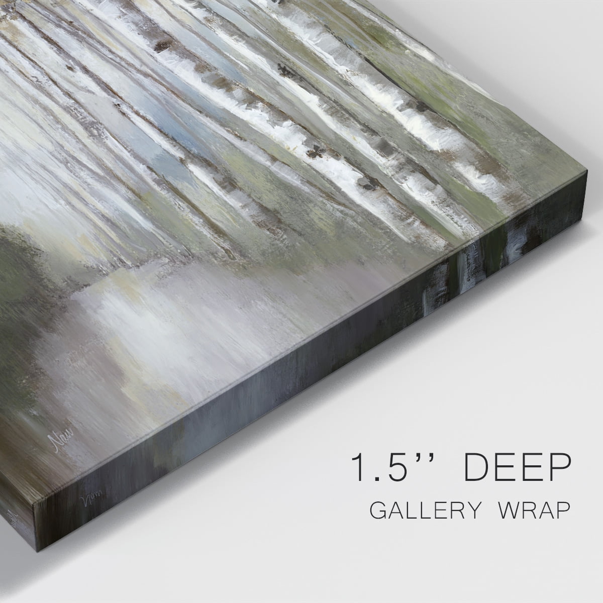 Woodland Walk Neutral Premium Gallery Wrapped Canvas - Ready to Hang