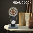 thumbnail image 3 of Gear Clock Vintage Chain Creative 3D Hollow Restaurant Bar Decor marrón, 3 of 6