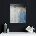 thumbnail image 4 of JRXY Blue and Gold Abstract Canvas Wall Art Modern Artwork Foil Pictures for Living Room Bedroom Home Office Decor Textured Paintings 16x20 in, 4 of 4