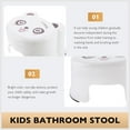 thumbnail image 4 of Anti-Skid Step Stool Kids Bathroom Stool Cartoon Step Stool Foot Stool, 4 of 6