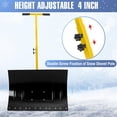 thumbnail image 3 of Bingirl Pelle à Neige avec Roues 29,1 Po L et 19,3 Po H Pousse-Neige Robuste pour Entrée Pelle Pousse-Neige Ergonomique avec Déneigement Angle Ajustable et H H&LE pour Chaussée d'Entrée, 3 of 7