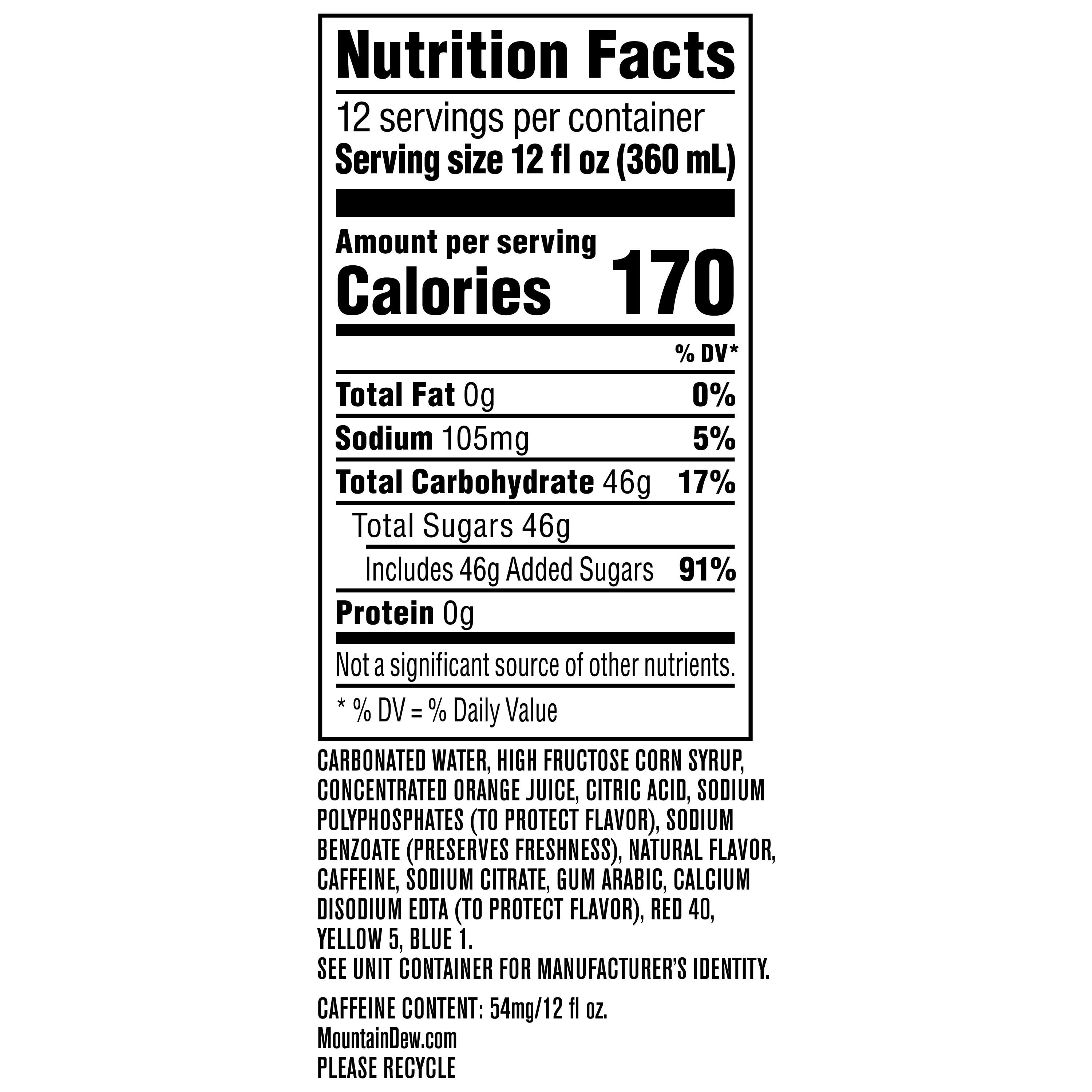 Mountain Dew Code Red Soda 12 Fl Oz Cans 12 Count Walmart Com Walmart Com