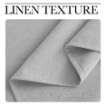 thumbnail image 3 of NICETOWN 100% Blackout Linen Curtain for Bedroom Energy Smart & Noise Blocking Out Blackout Drapes for Kitchen, 2 Panels, 52" W x 63" L, Greyish White, 3 of 8