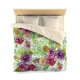 thumbnail image 1 of Purple Garden Floral Rose Funda nórdica de microfibra de poliéster suave-Made in USA, 1 of 9