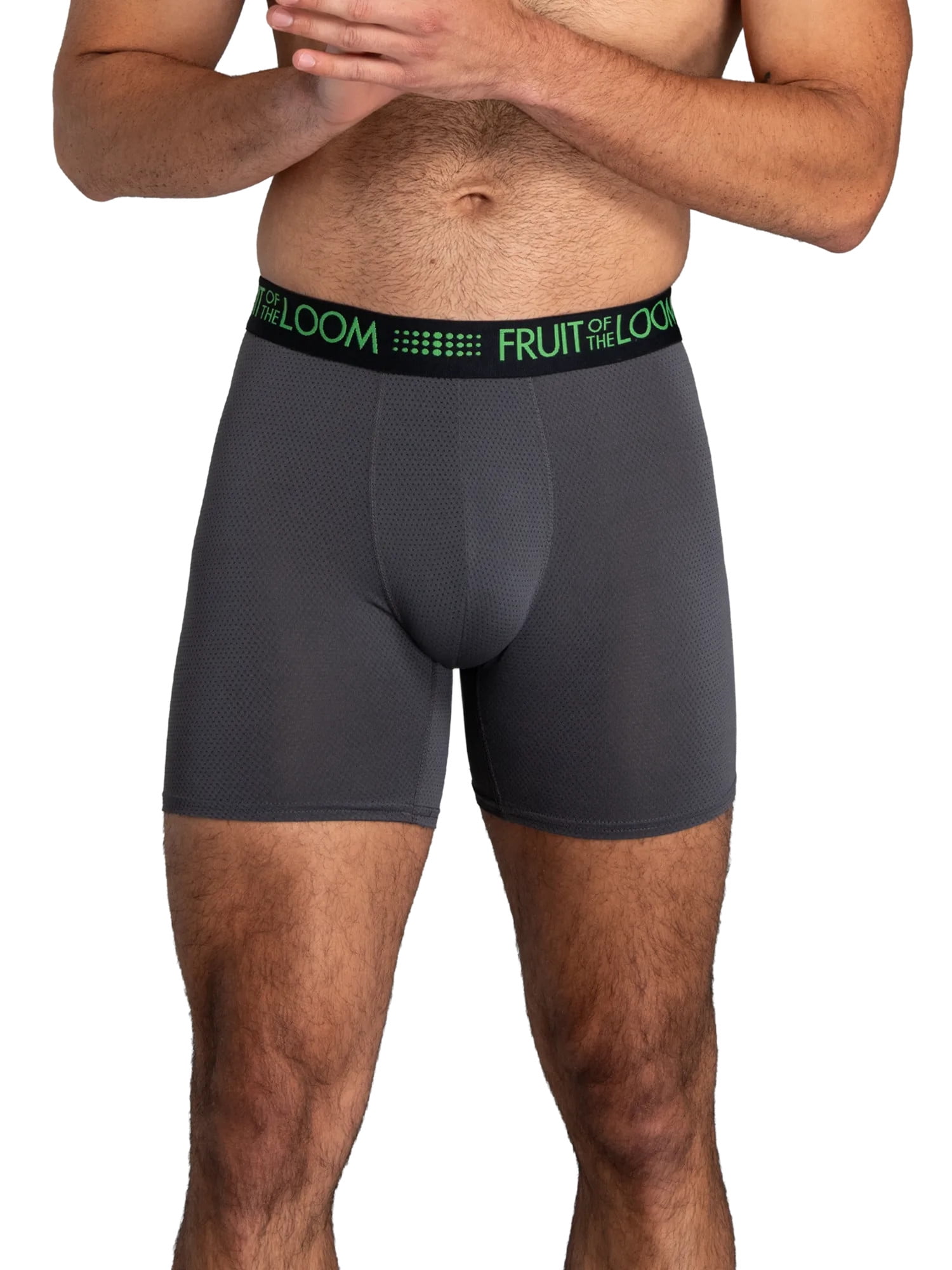 Fruit of the Loom Men's Breathable Micro-Mesh Boxer Briefs, 3-Pack
