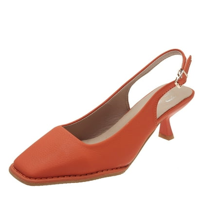 

Larisalt Sandals For Women Womens Wedge Flip Flops Sandals with Arch Support Summer Comfortable Platform Bohemia Flat Shoes Hook Loop Adjustable Casual Thong Sandal Orange