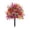 Red, variant on Artificial Boxwood Topiary Ball Set of 2 - UV Resistant Shrubs with Lavender Accents & Ground Spikes for Porch, Patio & Indoor Planters