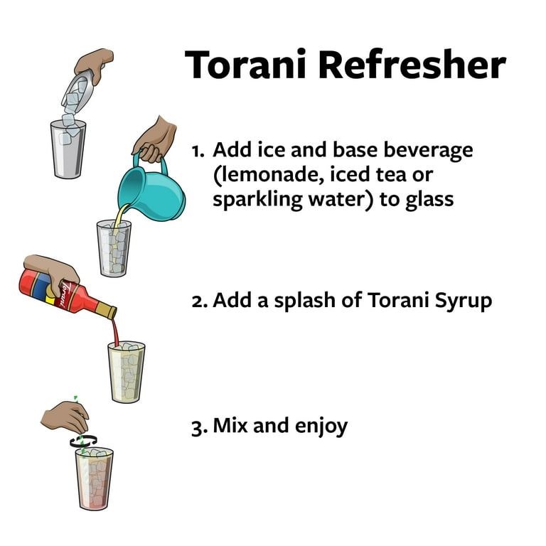 Torani Blue Raspberry Flavoring Syrup, Drink Mix, Handcrafted Soda Flavoring, 24.5 oz