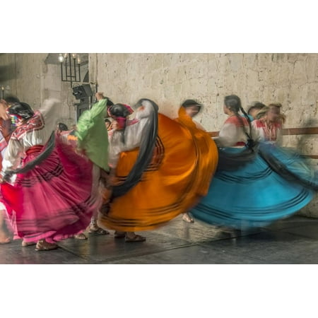 Carved Folk Art Mexico, Oaxaca, Mexican Folk Dance Figurative Women Photography Print Wall Art By Rob Tilley ()
