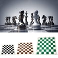 thumbnail image 2 of Tapis d'Échecs, Échiquier de Tournoi en Cuir PU Roulable, 2 of 6