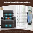 thumbnail image 7 of Power Lift Recliner Chairs for Elderly PU Leather Massage Recliner Sofa Chair Comfy Home Theater Seat, 7 of 7