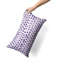 thumbnail image 3 of Polka Dot Pillow Covers Set of 2 Violet Cream Throw Pillows 12x20 in Outdoor Boho Design Brush Strokes Decorative Pillowcase Square Cushion Cover Linen Pillow Case for Home Sofa Couch Bed, 3 of 6