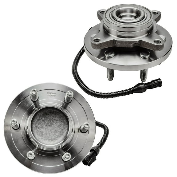 Detroit Axle - 2 Front Wheel Bearing Hubs for 2WD 2007-2010 Ford Expedition Lincoln Navigator 2008 2009, Wheel Hub Bearings Set Replacement, Pair Hubs - [w/ABS]