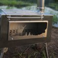 thumbnail image 3 of Poêle à Bois Extérieur Portable avec Cheminée pour Cuisiner Camping, 3 of 6