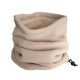 thumbnail image 2 of Unisex invierno al aire libre Color sólido suave grueso polar cuello calentador polaina cubierta sombrero, 2 of 4
