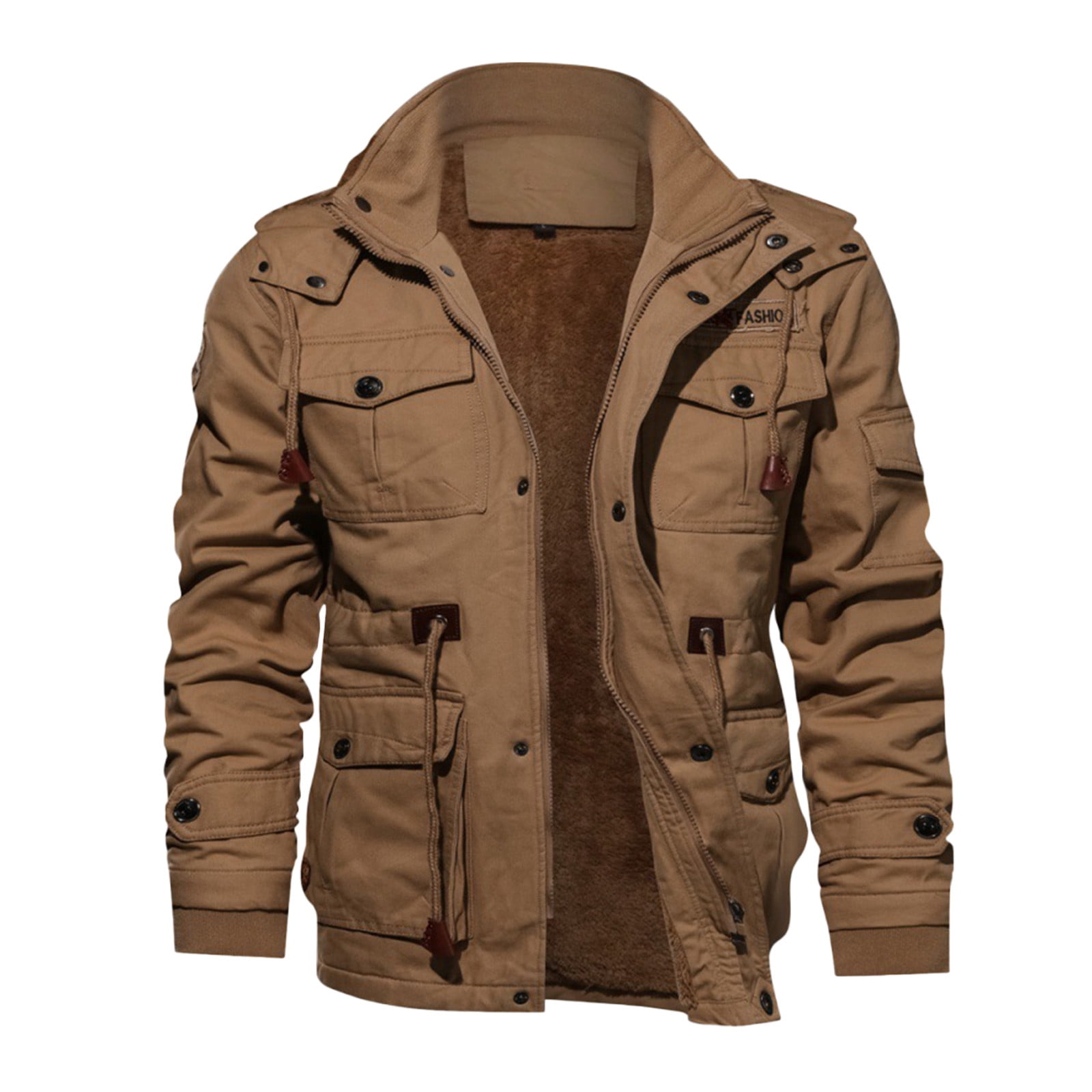 Face Men s Winter Outdoor Warm Soft Coat Hooded Jacket Large Size