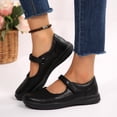 thumbnail image 4 of Rexoro Girls Mary Janes Hook and Loop Synthetic Flat Shoes School Outdoor, 4 of 6