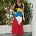 thumbnail image 4 of Antigua and Barbuda Sleeveless Dress summer dress summer dress women women's evening dresses, 4 of 6