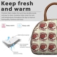 thumbnail image 3 of Insulated Lunch Bag Women, Reusable Ocean Red Bathroom Red Crab Beach Sea Life Tote Lunch Box, Leakproof Cooler Lunch Bags for Work Office Travel Picnic, 3 of 4