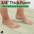 thumbnail image 5 of GORILLA GRIP Bathroom Rug, Soft Absorbent Memory Foam Shower Floor Mat, 24x17 Sage Green, 5 of 10