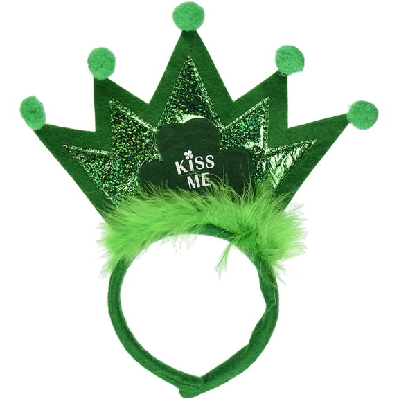 PMU St. Patrick's Day Shamrock Tiara Headband (1/Pkg) Pkg/1