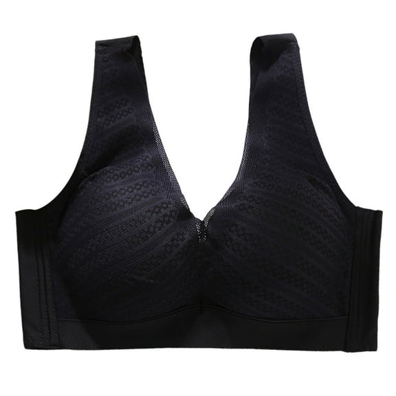 Vest Style Medium Thick On Bra with Adjustable Steel Rings and Four Button Cup Design for Comfortable Support