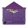 thumbnail image 5 of Dteck Case for iPad Pro 11 inch 2024,Folio Stand PU Leather Cover with Hand Strap, Crossbody Protective Case w/Pen Holder Card Slots Envelope Pocket Wallet Case for iPad Pro 11-in. (M4),Purple, 5 of 7