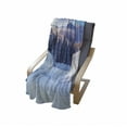 thumbnail image 4 of Winter Soft Flannel Fleece Throw Blanket, Surreal Cold Season Scenery High Mountain Peaks and Snowy Coniferous Pine Trees, Cozy Plush for Indoor and Outdoor Use, 50" x 70", Blue White, by Ambesonne, 4 of 6