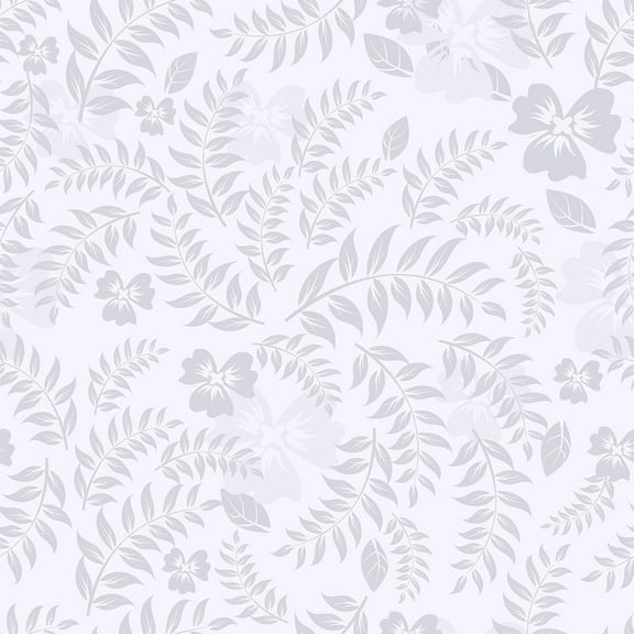 VEELIKE Grey Floral Peel and Stick Wallpaper Boho Breezy Leaves Floral Wallpaper 17.7''x118'' Removable Floral Wallpaper Self Adhesive Grey Contact Paper for Bathroom Walls Cabinets Drawer Liners