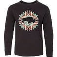 thumbnail image 3 of Inktastic Buffalo Cute Western Pattern Long Sleeve Youth T-Shirt, 3 of 5