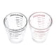 thumbnail image 5 of FELTECHELECTR 2 tazas medidoras de vidrio de 30 ml, para espresso, con escala, para medir en la cocina (negro/rojo), 5 of 6