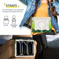 thumbnail image 6 of FJLBDE Case for iPad Pro 13 Inch (M5) 2025 / (M4) 2024 with 360 Kickstand, Shoulder Strap Carrying Protective Cover, Multicolor Green, 6 of 6