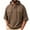 #0332-Coffee, variant on Qiyinn Men's Short-sleeve Hooded Sweatshirt