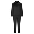 thumbnail image 4 of qolati Women's 2 Piece Lounge Sets Long Sleeve Quarter Zip Sweatshirts and Baggy Joggers Tracksuit Matching Set, 4 of 8