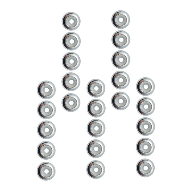 Wisewang 20Pcs Positioning Beads Small 8mm for DIY Findings Crafts Accessories Gold Silver 8x8mm