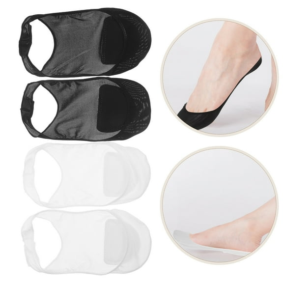 OUNONA Invisible Socks with Slingback Grip for Loafers, Pumps, and Formal Shoes Comfort Fit