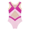 thumbnail image 6 of Doomiva Kids Girls Sleeveless Gymnastics Leotard Tank Ballet Dance Unitard Bodysuit Tumbling Costume Hot Pink 14, 6 of 7