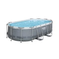 thumbnail image 2 of Open Box Bestway Power Steel Above Ground Pool Set w/ Filter Pump, 14'x8', 2 of 9
