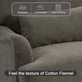 thumbnail image 4 of UIXE Accent Chairs Set of 2, Chenille Upholstered Armchair for Living Room, Comfy Arm Chair Single Sofa Bedroom Retro Reading Seat with Solid Wood Legs - Tan, 4 of 6